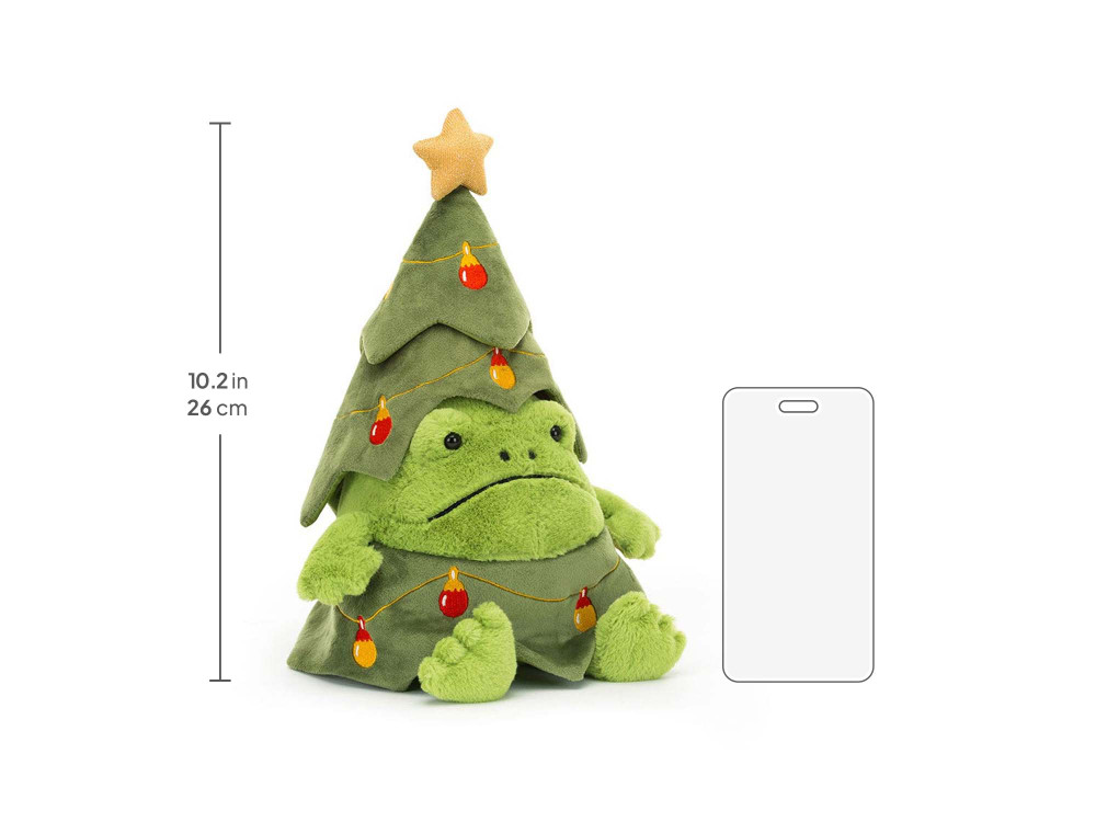 Christmas Tree Ricky Rain Frog, size chart
