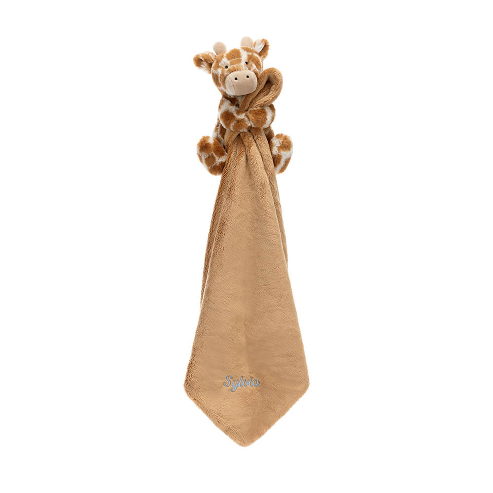 Personalised Bashful Giraffe Soother, View 3