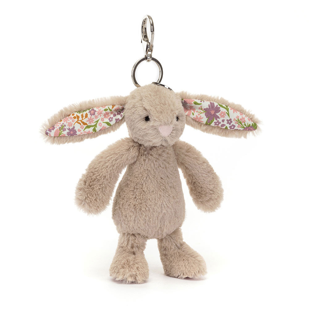 Blossom Beige Bunny 'Petal' Bag Charm - Official Jellycat