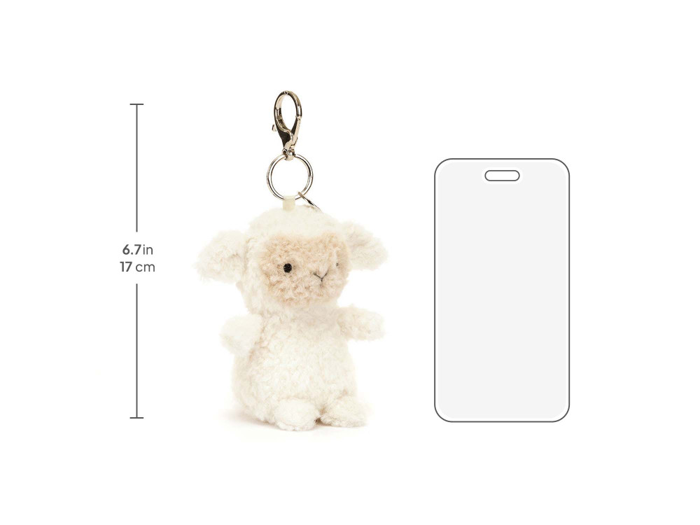 Little Lamb Bag Charm , size chart