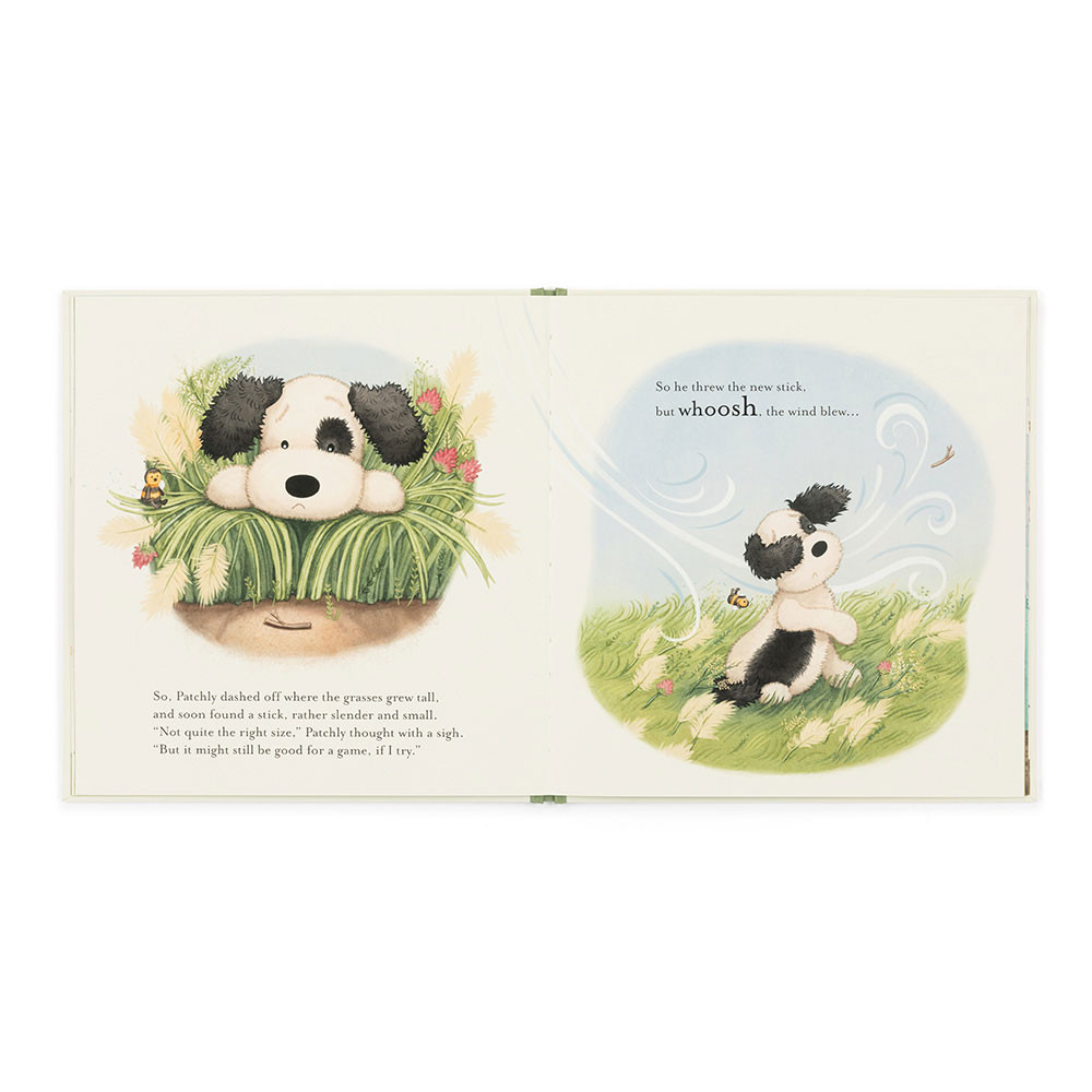 The Pick of the Sticks Book and Bashful Black & Cream Puppy Medium, View 4