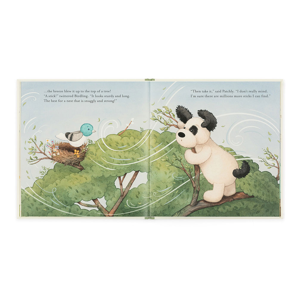 The Pick of the Sticks Book and Bashful Black & Cream Puppy Medium, View 5