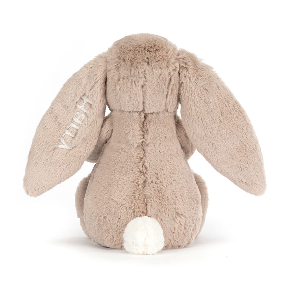 Personalised Bashful Beige Bunny Birthday, View 4