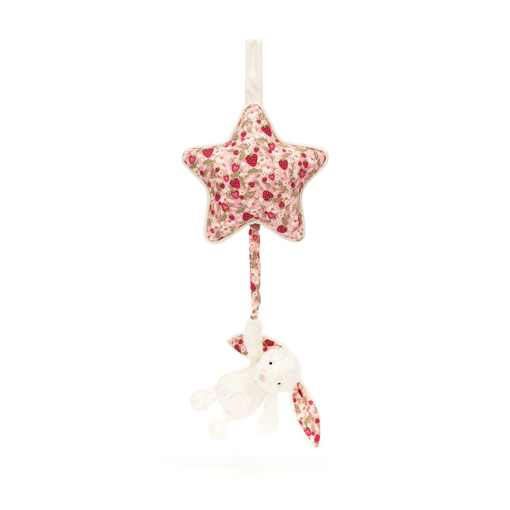 Blossom Cream Bunny 'Berry' Musical Pull, View 4