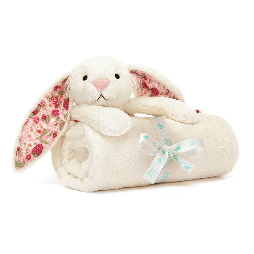Blossom Cream Bunny 'Berry' Blankie, Main View