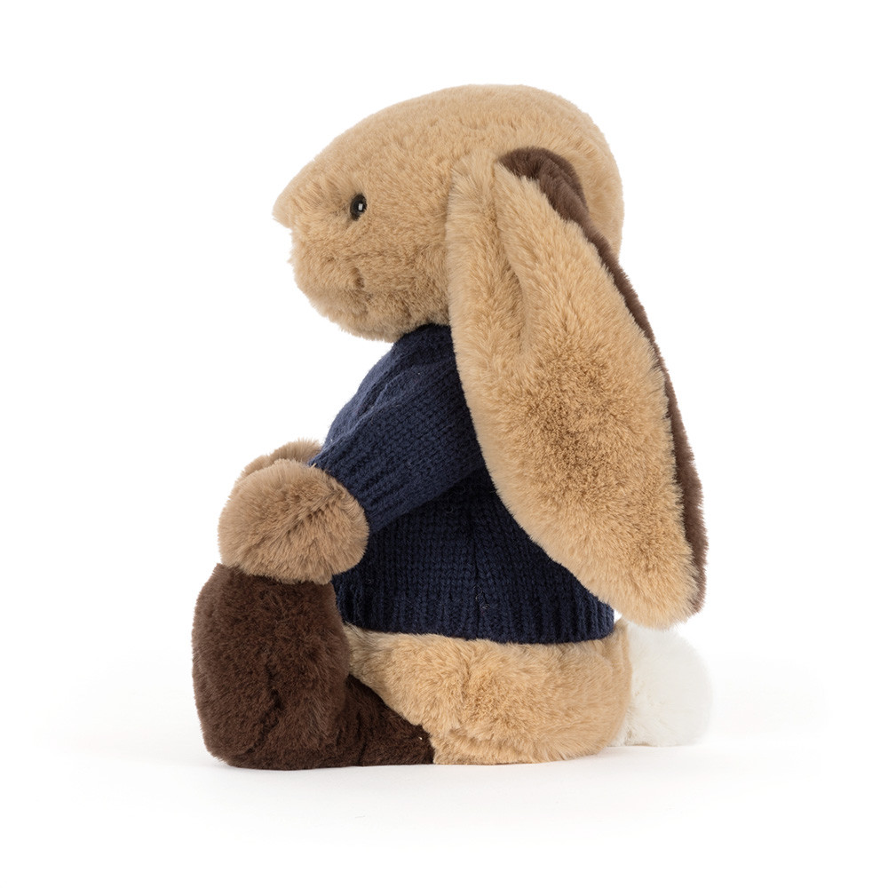  バシュフル パッチワーク ブラウン バニー ぬいぐるみ Jellycat Patchwork Bunny Brown Bashful Medium - - AUTHENTIC ️ for