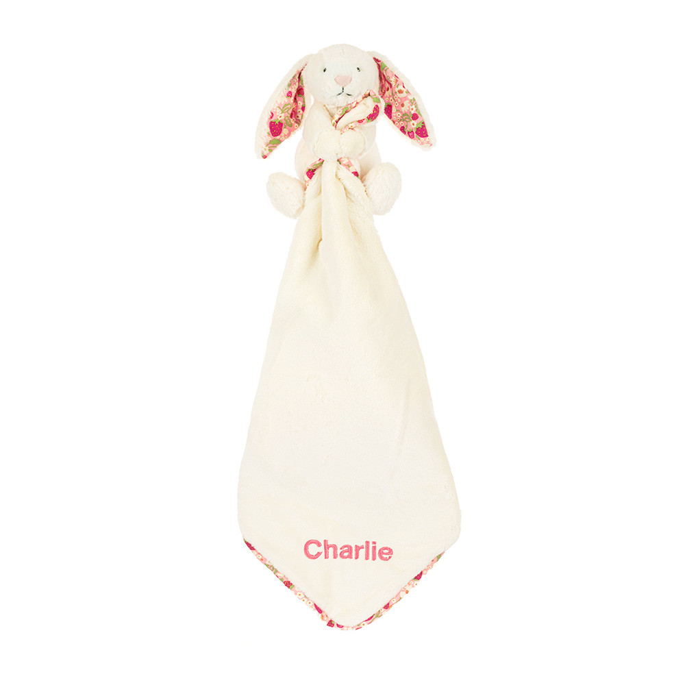 Personalised Blossom Cream Bunny 'Berry' Soother - Official Jellycat