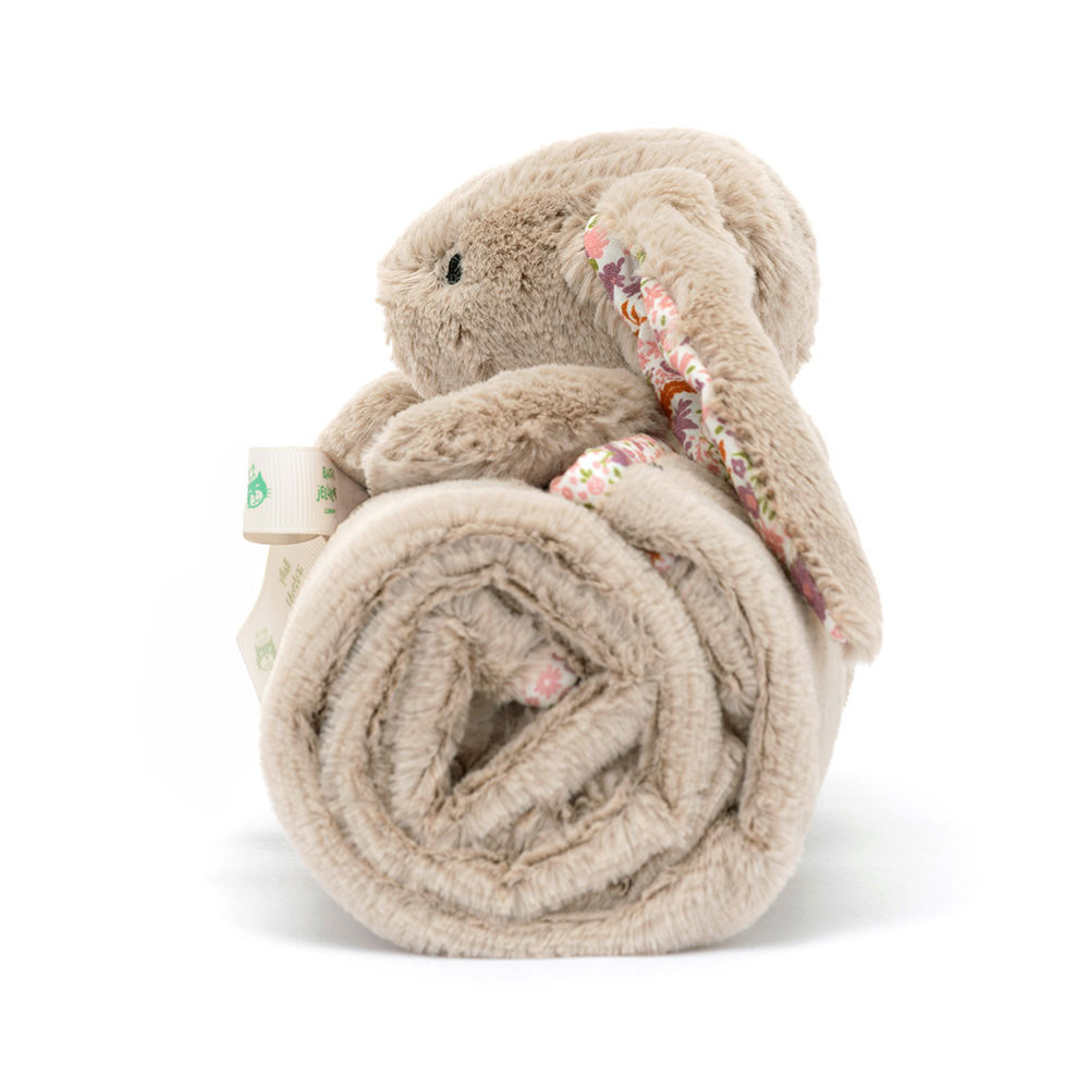 Blossom Beige Bunny 'Petal' Blankie - Official Jellycat
