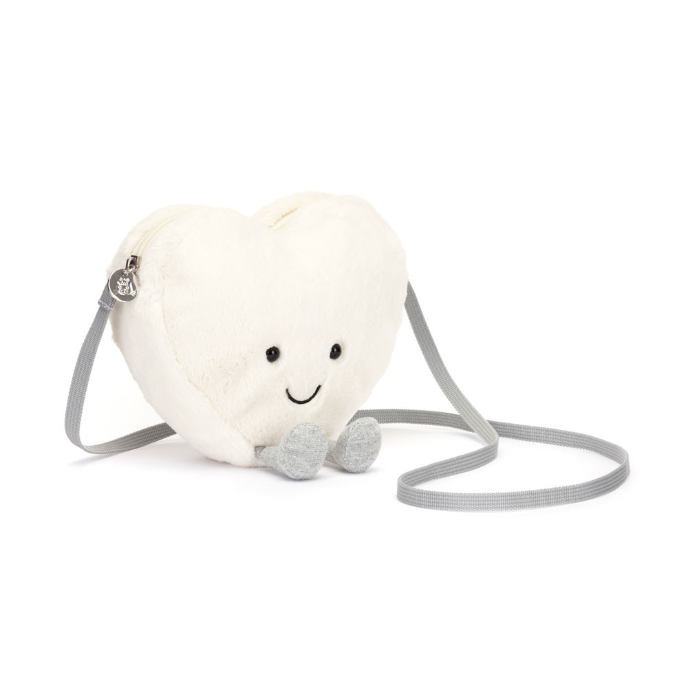 Amuseables Cream Heart Bag, Main View