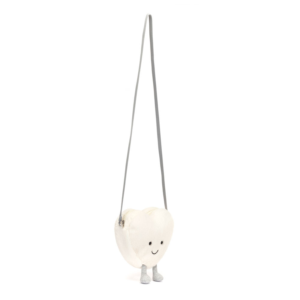 Amuseables Cream Heart Bag, View 3