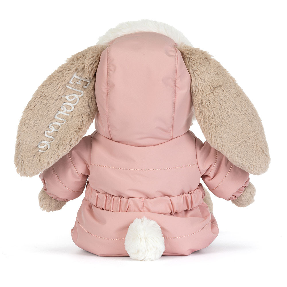Personalised Bashful Bunny 'Snow Suit', view 4 