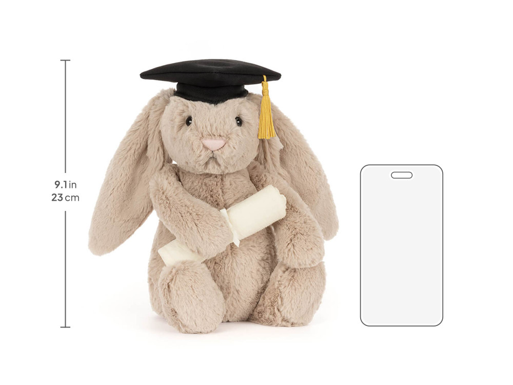 Bashful Bunny Graduation Outfit, size chart