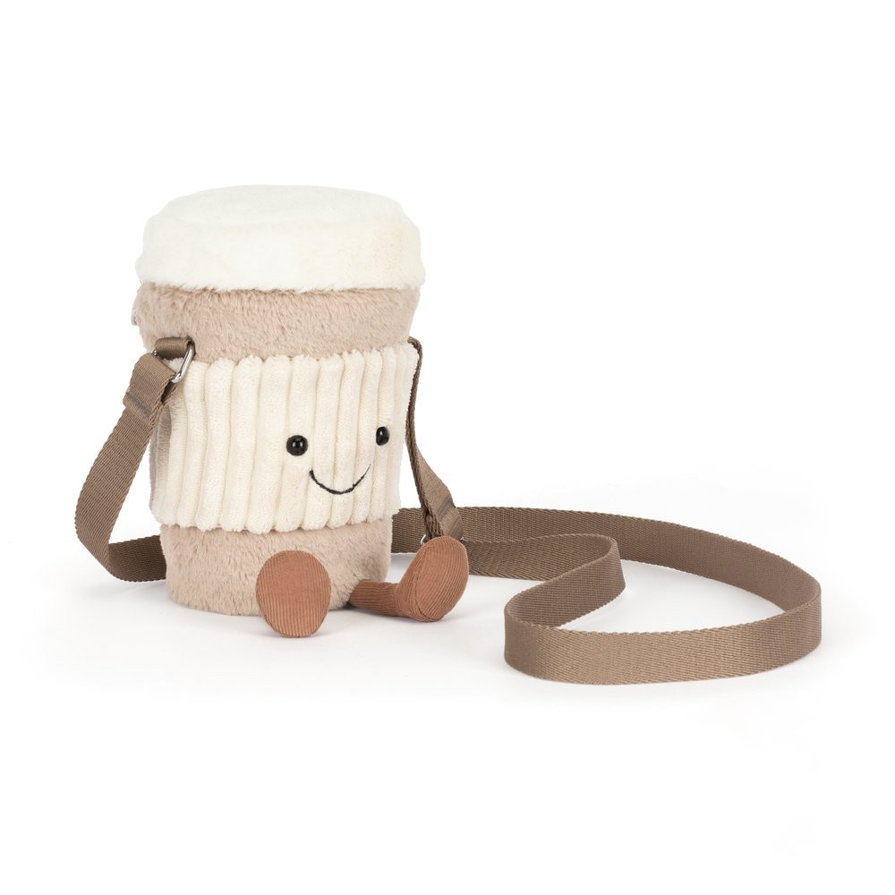 Amuseables Perkle Coffee Shoulder Bag, Main View