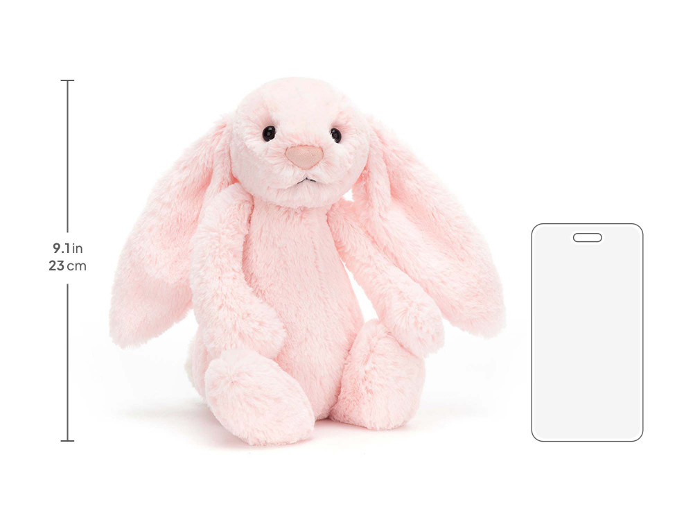 Bashful Pink Bunny Medium, size chart
