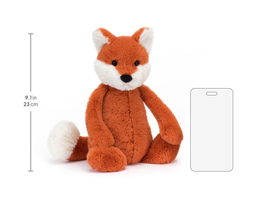 Bashful Fox Cub Medium, size chart