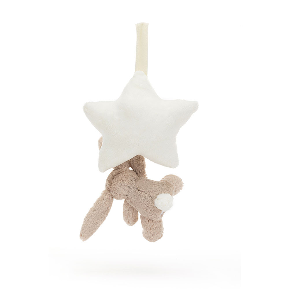 Bashful Beige Bunny Star Musical Pull, View 2