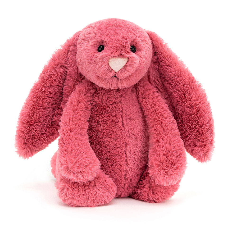 Medium Bashful Cerise Bunny うさぎ Bashful Cerise Bunny - Official Jellycat