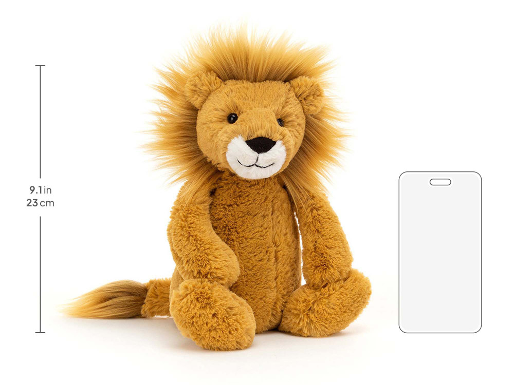 Bashful Lion Medium, size chart