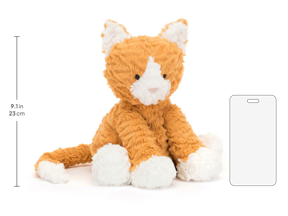Fuddlewuddle Ginger Cat, size chart