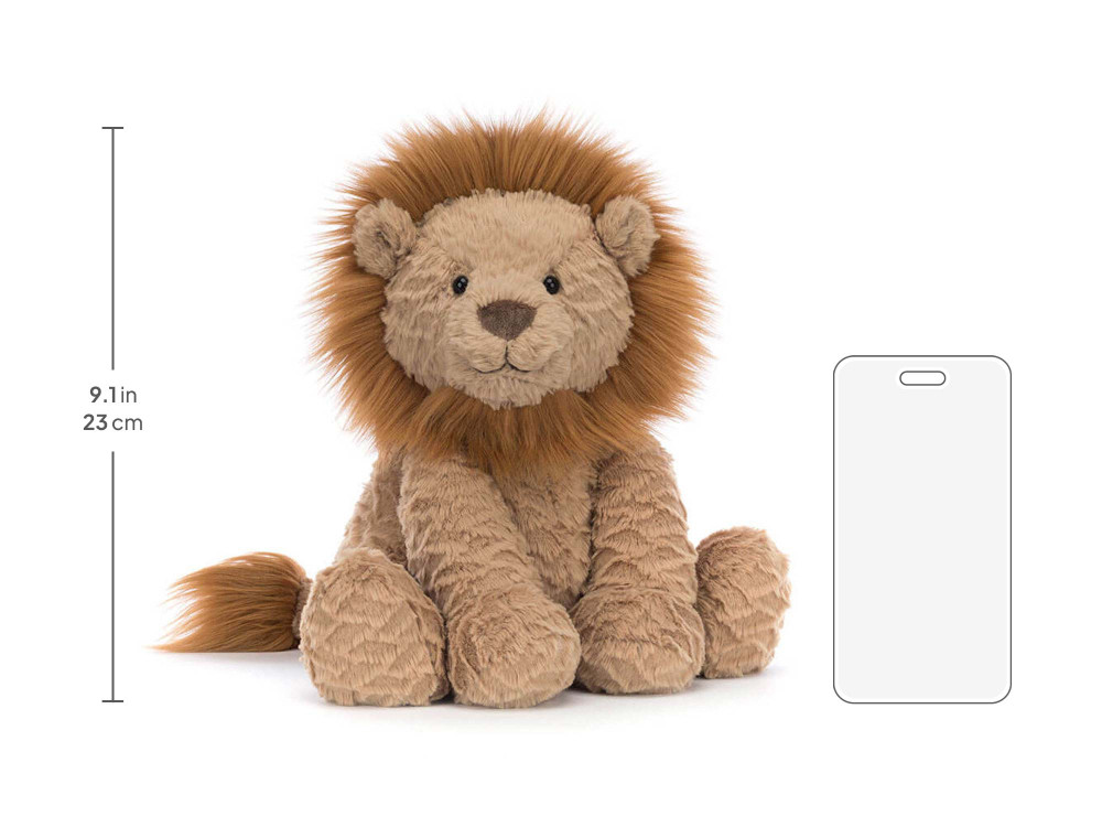 Fuddlewuddle Lion, size chart