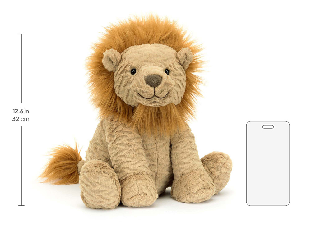 Fuddlewuddle Lion Large, size chart