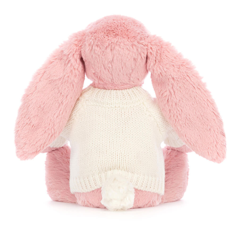 Bashful Petal Bunny with Personalised Cream Jumper, View 3