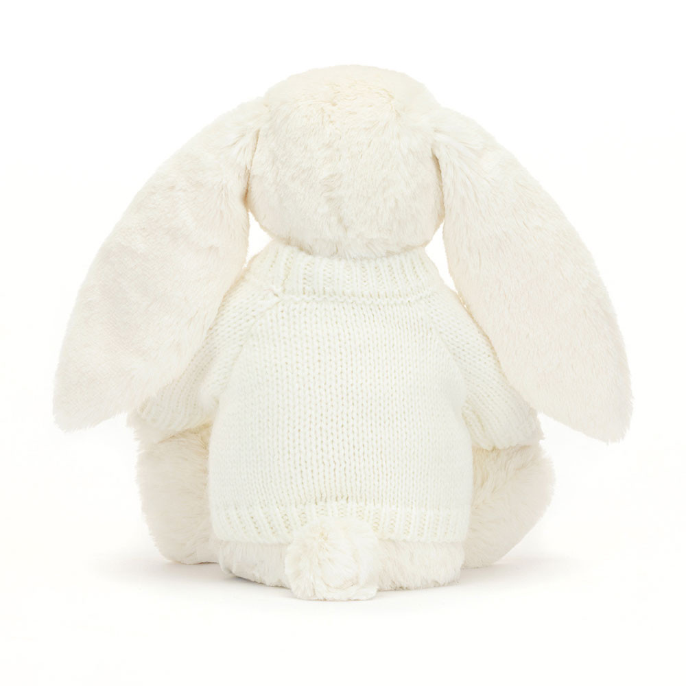 Blossom Cherry Bunny with Personalised Cream Jumper , View 3