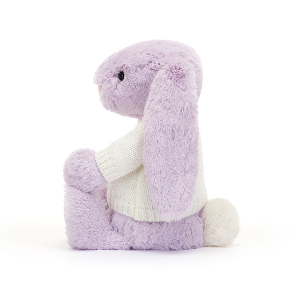 Blossom Jasmine Bunny with Personalised Cream Jumper, View 2