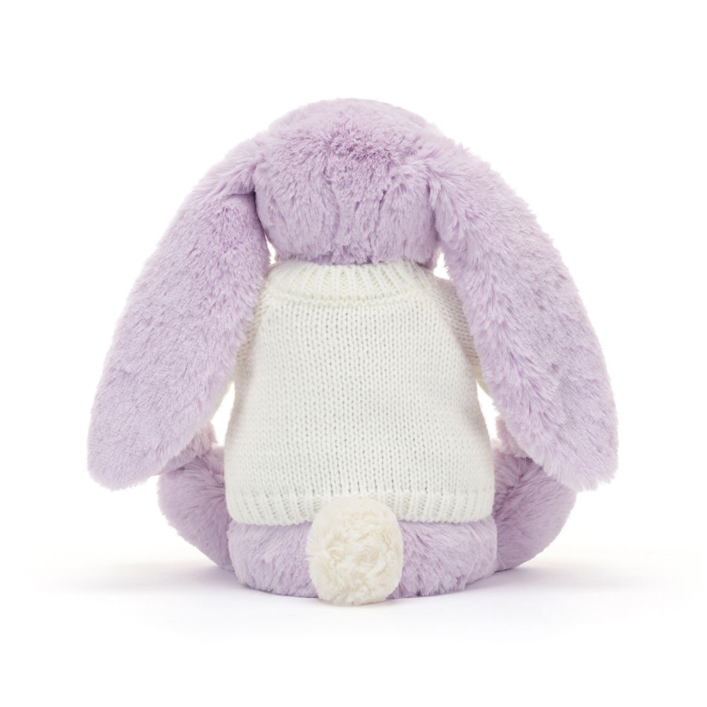 Blossom Jasmine Bunny with Personalised Cream Jumper, View 3