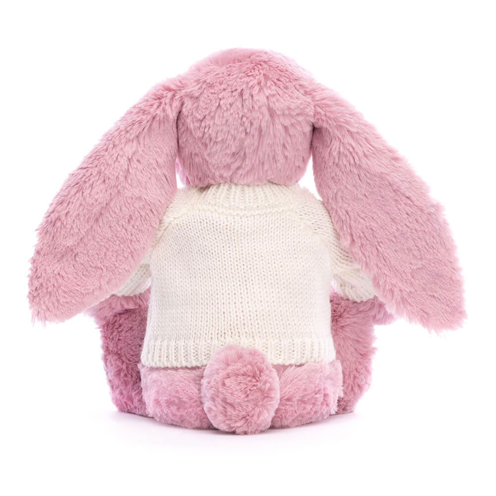 Blossom Tulip Bunny with Personalised Cream Jumper - Official Jellycat