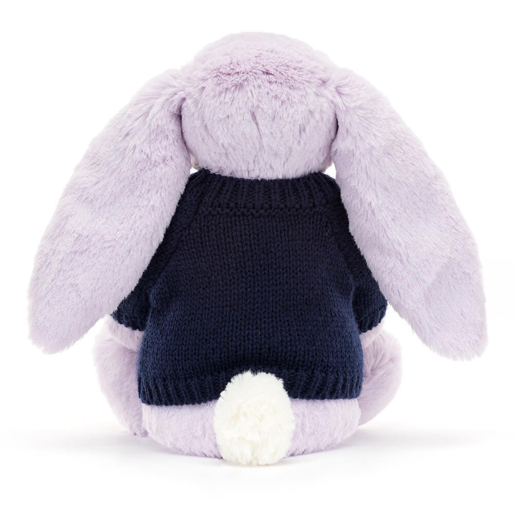 Blossom Jasmine Bunny with Personalised Navy Jumper, View 4