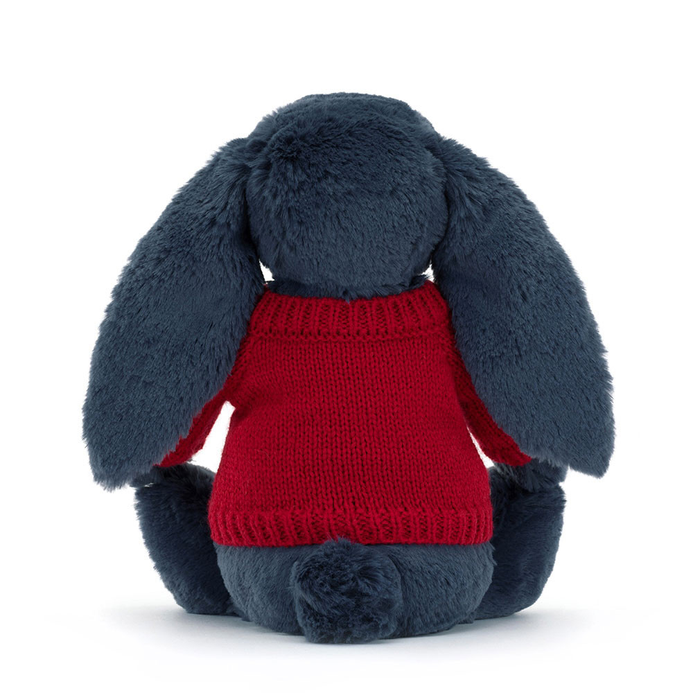 Bashful Stardust Bunny with Personalised Red Jumper - Official