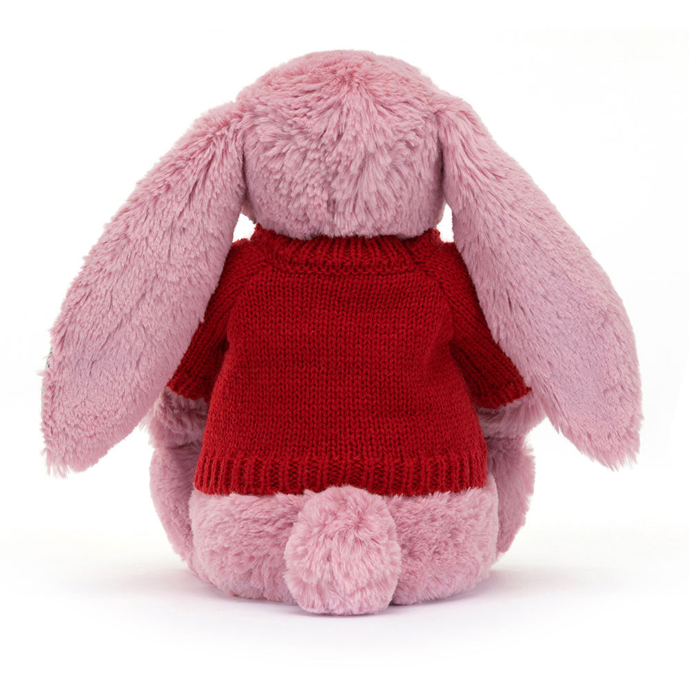 Blossom Tulip Bunny with Personalised Red Jumper, View 4