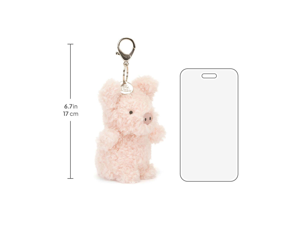 Little Pig Bag Charm, size chart
