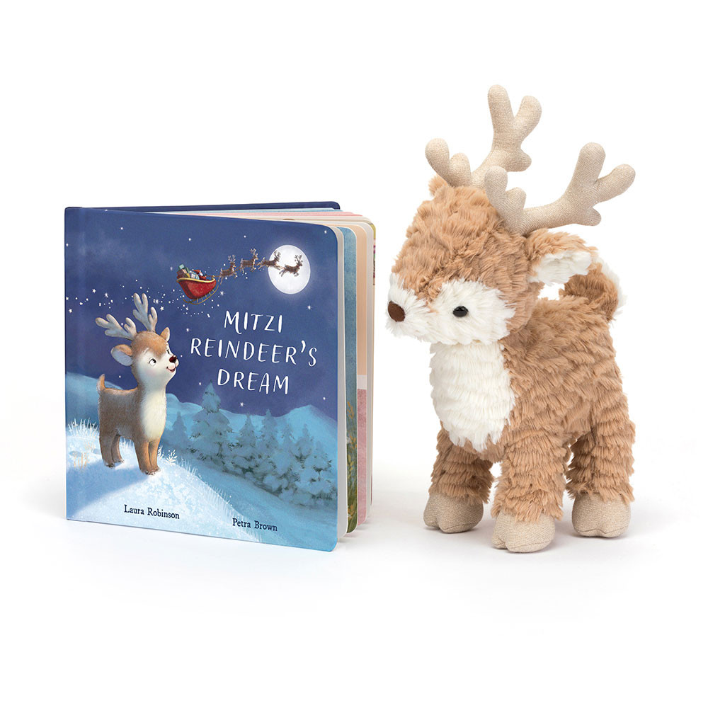 Mitzi Reindeer's Dream Book and Mitzi Reindeer - Official Jellycat