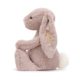 Personalised Bashful Luxe Bunny Rosa Huge, View 2