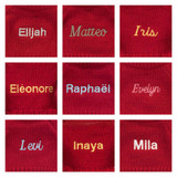 Bashful Luxe Bunny Rosa with Personalised Red Jumper, View 2