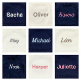 Hopscone Luxe Bunny with Personalised Navy Jumper,  View 1