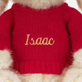 Franilla Luxe Bunny with Personalised Red Jumper, View 1