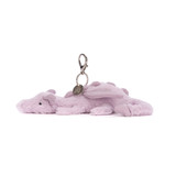 Lavender Dragon Bag Charm, View 2