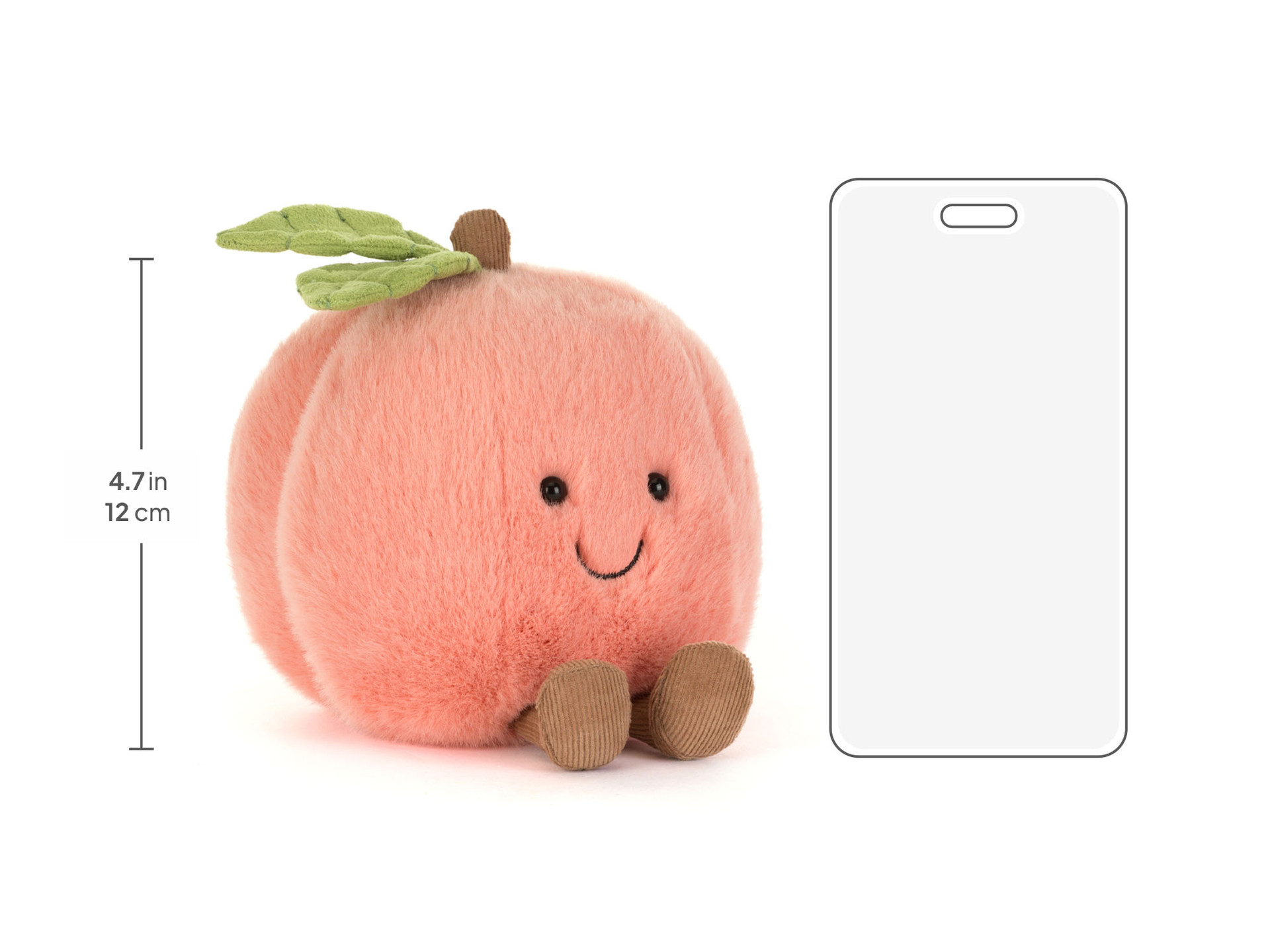 新品 ジェリーキャット Amuseables Peach ピーチ ぬいぐるみ Amuseables Peach - Official Jellycat