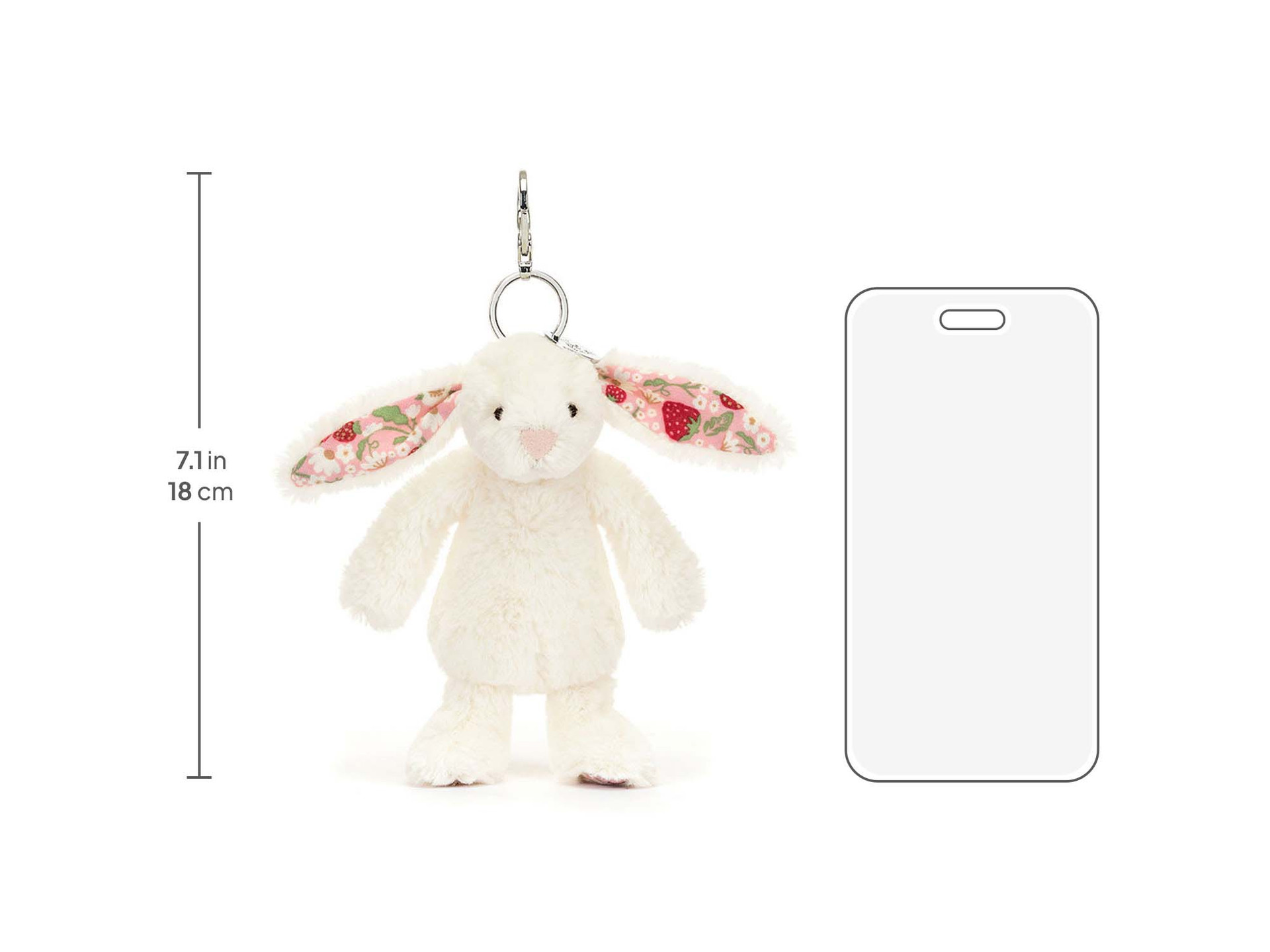 Blossom Cream Bunny『Berry』Medium・タグ付き新品 Blossom Cream Bunny Berry Medium by Jellycat, H12
