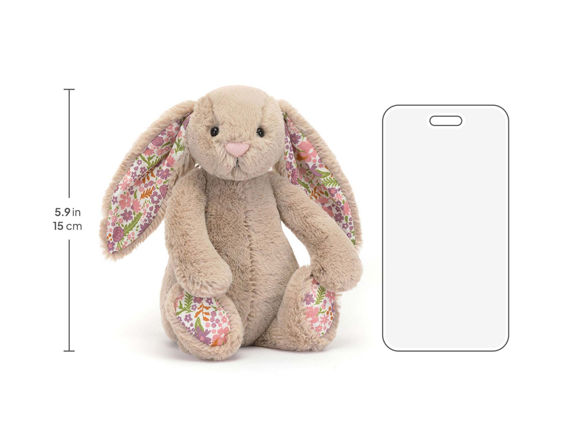  Blossom Beige Bunny Petal ぬいぐるみ Blossom Beige Bunny 'Petal' – Junque Drawer Studio