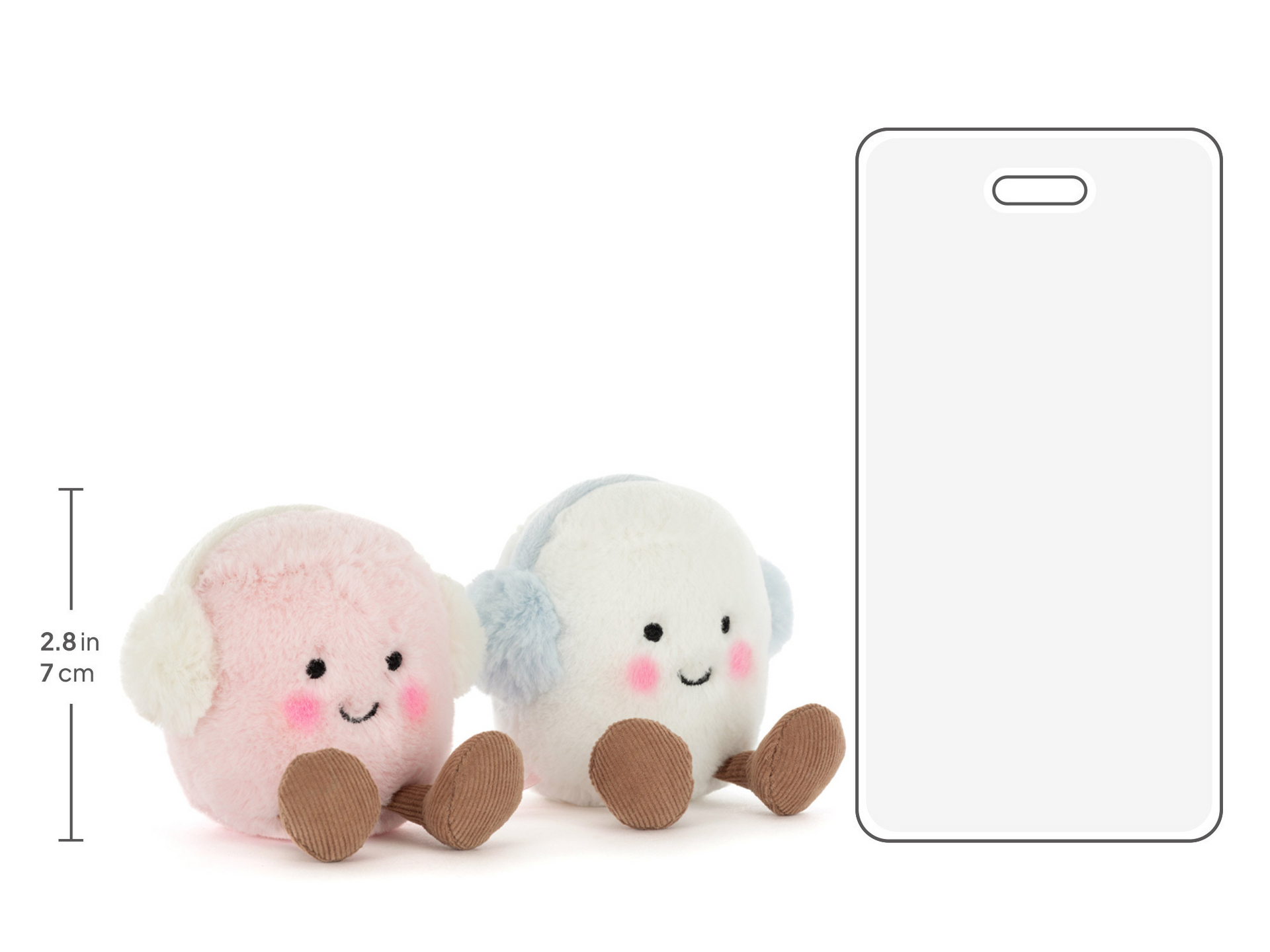 Amuseables Toastie Pink and White Marshmallows - Official Jellycat