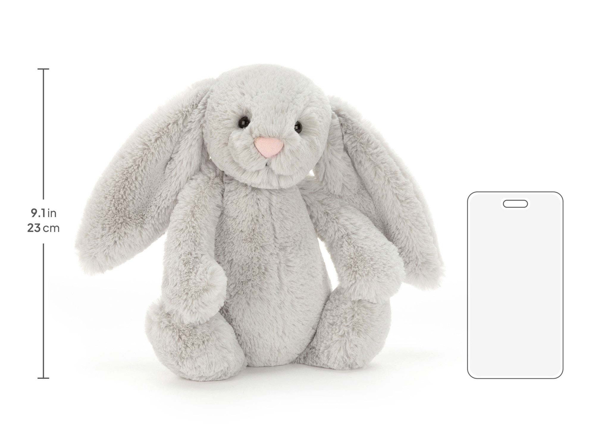 Bashful Silver Bunny - Official Jellycat