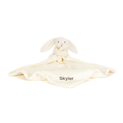 Personalised Bashful Cream Bunny Soother, Main View