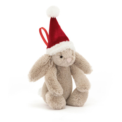Bashful Christmas Bunny Decoration, Main View