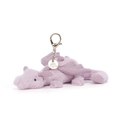 Lavender Dragon Bag Charm, Main View