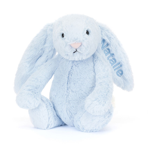 Personalised Bashful Blue Bunny Medium, View 4 Personalised Bashful Blue Bunny Medium, View 4