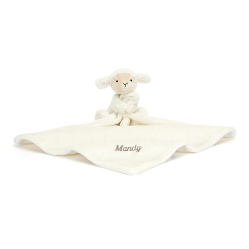 Personalised Bashful Lamb Soother, Main View Personalised Bashful Lamb Soother, Main View